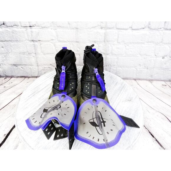 Nike Huarache Ripp QS Black/Olive Canvas Women 7.5 Men 6 Regular	New OG Box - Picture 8 of 16